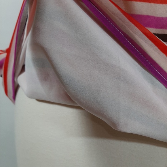 NWT Cabi stripe red pink top S - Picture 9 of 10